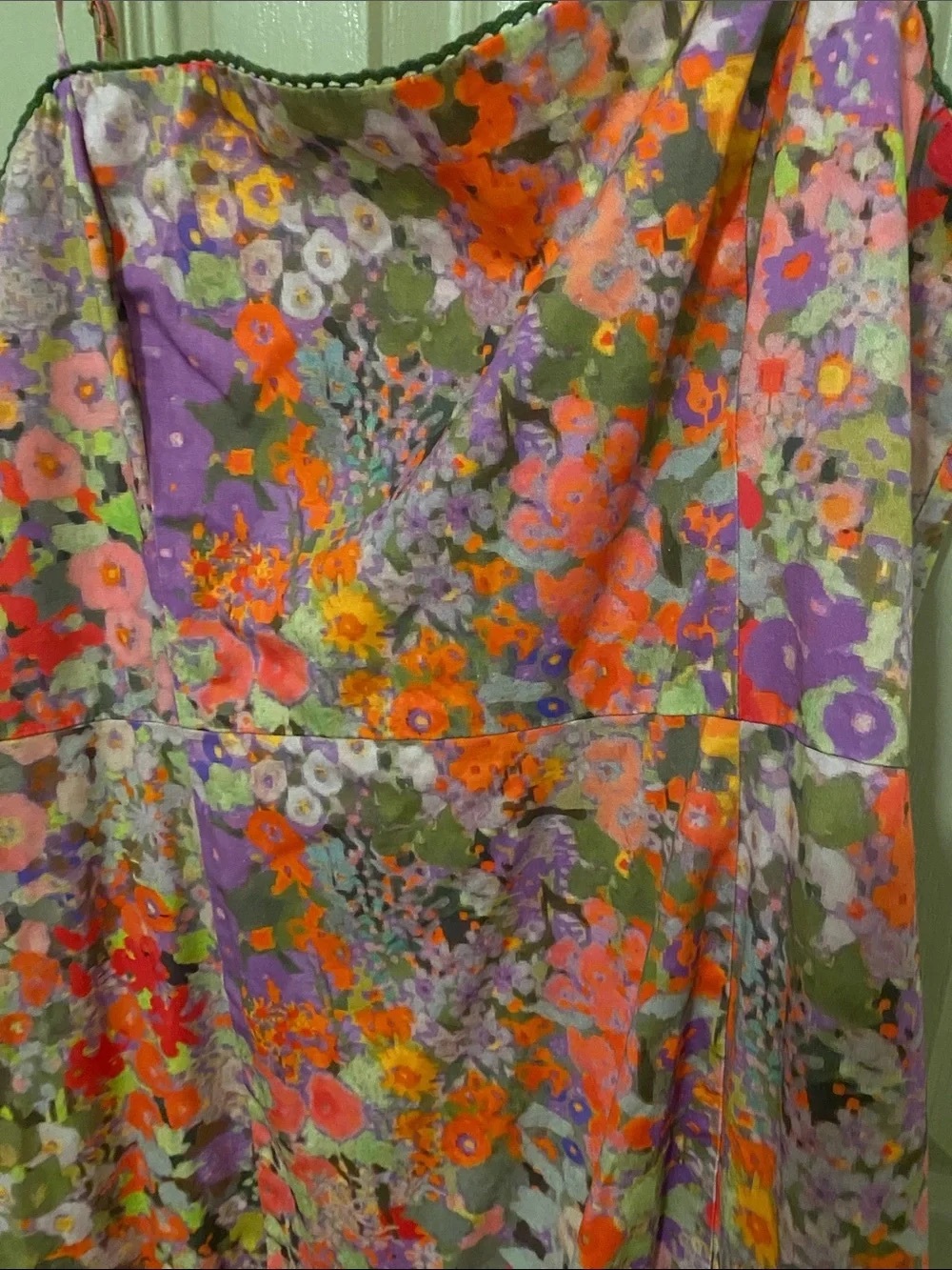 Floral Spaghetti-Strap Mini Dress in Purple & Pink - Picture 3 of 6
